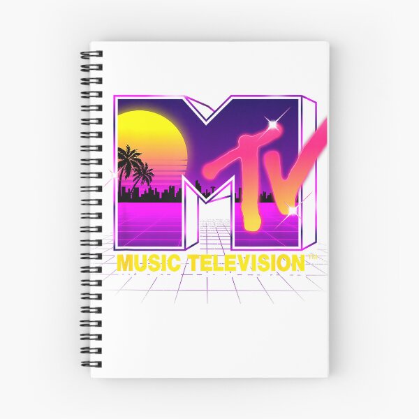 Item preview, MTV Retrowave Sunset Synthwave Cyberpunk Vaporwave 80s MTV T-Shirt designed and sold by JankoZED.