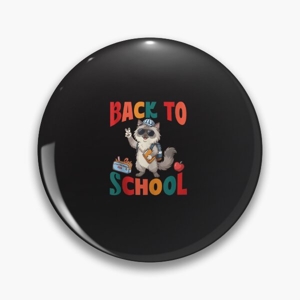 Item preview, Cute Ragdoll Cat Back to School Student Retro First Day School Design designed and sold by kiralynstration.