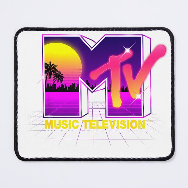 Item preview, MTV Retrowave Sunset Synthwave Cyberpunk Vaporwave 80s MTV T-Shirt designed and sold by JankoZED.