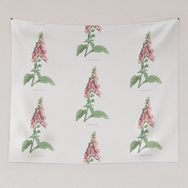Item preview, Foxgloves Flowers Vintage Botanical Illustration designed and sold by TheRetroArtRoom.