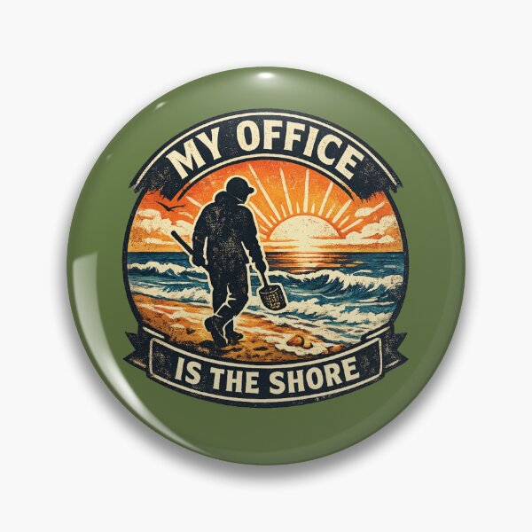 Item preview, My Office Is The Shore Gift Idea For Amber Hunters And Beachcombers designed and sold by Glitch-Cult.