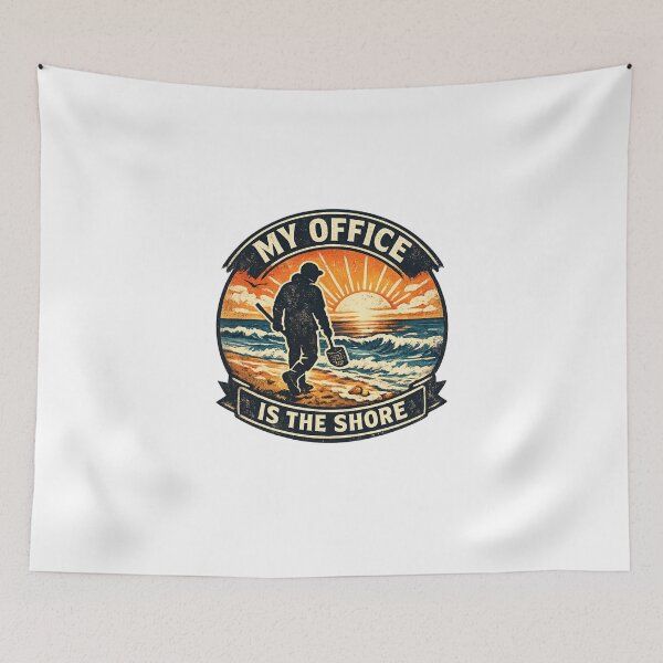 Item preview, My Office Is The Shore Gift Idea For Amber Hunters And Beachcombers designed and sold by Glitch-Cult.