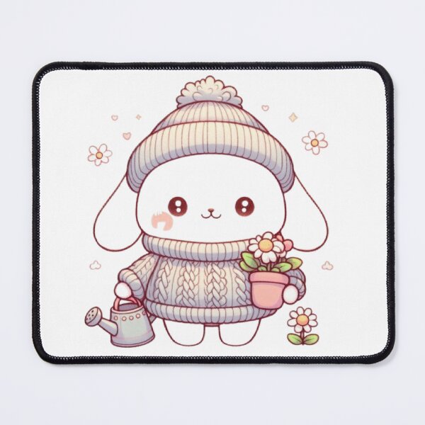 Item preview, Cozy Gardening Bunny Sticker | Cute Kawaii Rabbit with Flower Pot designed and sold by vigzhifushions.