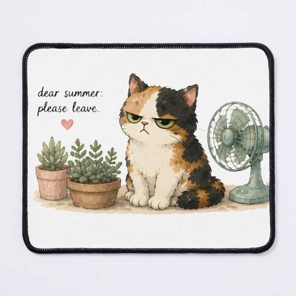 Item preview, Calico Cat Summer Watercolor - Dear summer designed and sold by Lunexa-Lab.