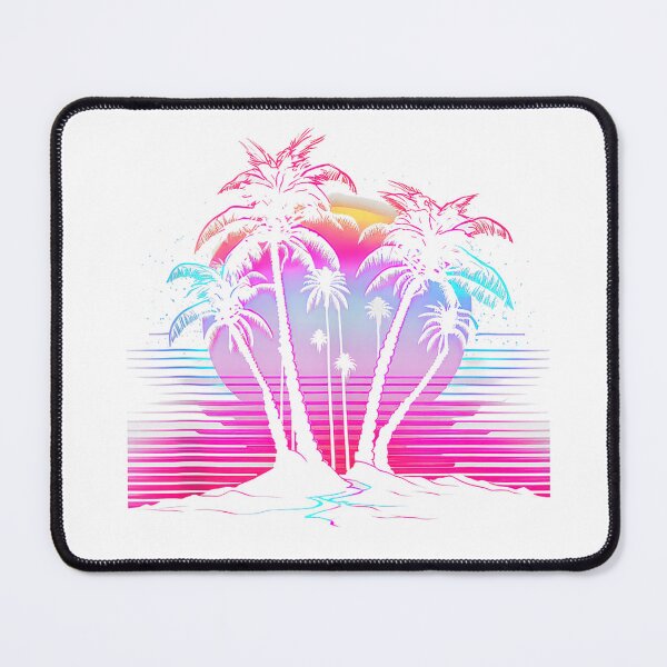 Item preview, Palm Tree Vaporwave Retrowave Aesthetic Synthwave 80s Beach Tank Top designed and sold by Maryanuci.