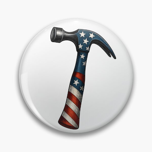 Item preview, American Flag Hammer Patriotic Tool designed and sold by artCreativeColony.
