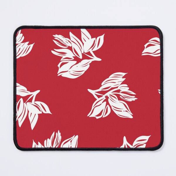 Item preview, Crimson Leaf: Bold Minimalist Botanical Pattern designed and sold by LiveLearnCreate.