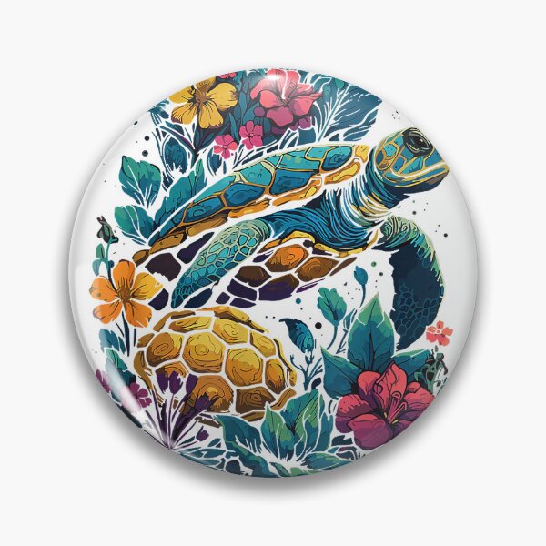 Item preview, Hawaiian Tie Dye Sea Turtle Ocean Sea Animal Hippie Costume T-Shirt designed and sold by NFTaletellers.