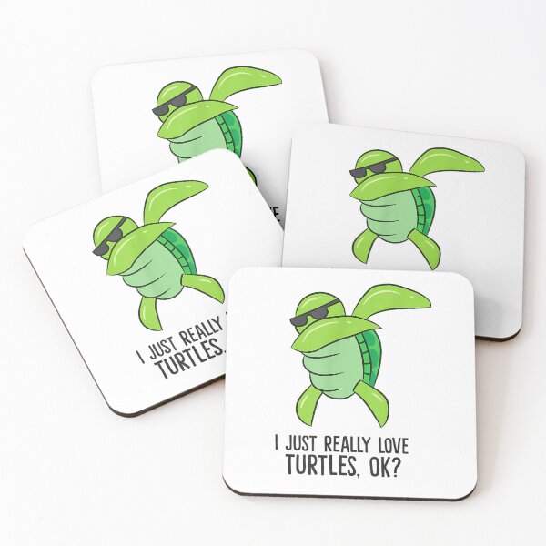 Item preview, I Just Really Love Turtles, Ok Dabbing Turtle T-Shirt designed and sold by JJLetterDesigns.
