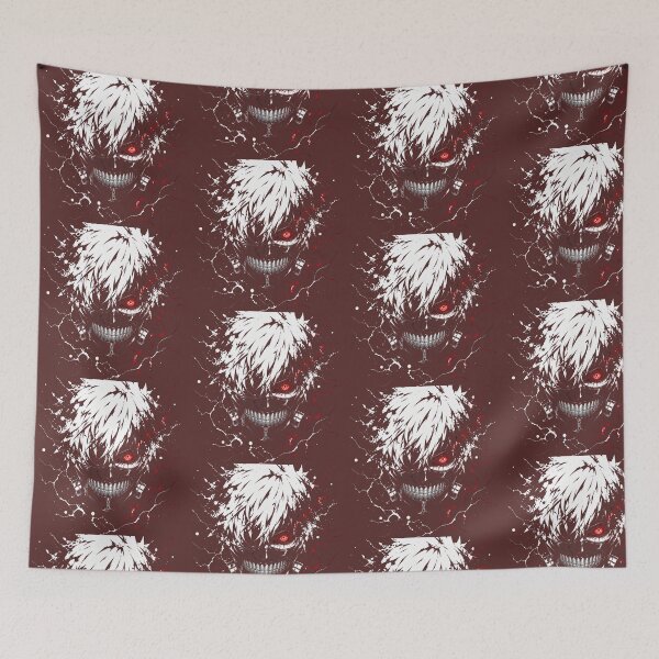 Item preview, Anime Ghoul Smile White Hair Red Veins designed and sold by RoyalEarthstore.