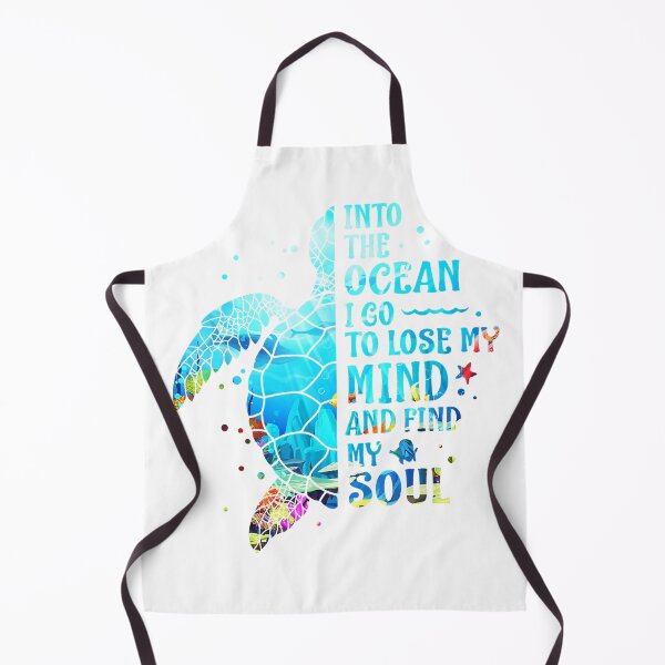 Item preview, Into The Ocean I Go To Lose My Mind And Find My Soul Turtle T-Shirt designed and sold by DArtfulStudio.