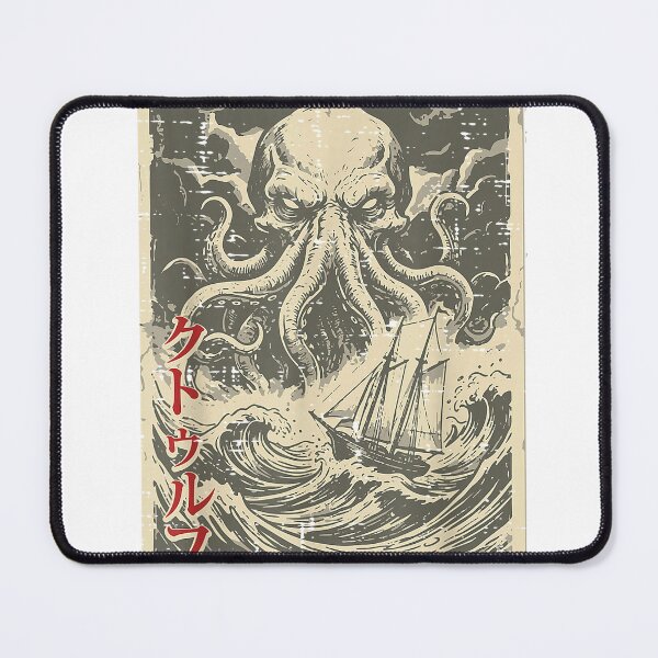 Item preview, Japanese Octopus Sea Monster Cthulhu Kraken Men Women Kids T-Shirt designed and sold by SavsMerch.