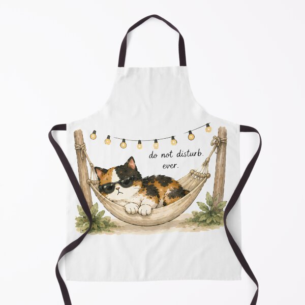 Item preview, Grumpy Calico Cat Summer watercolor Do not disturb designed and sold by Lunexa-Lab.