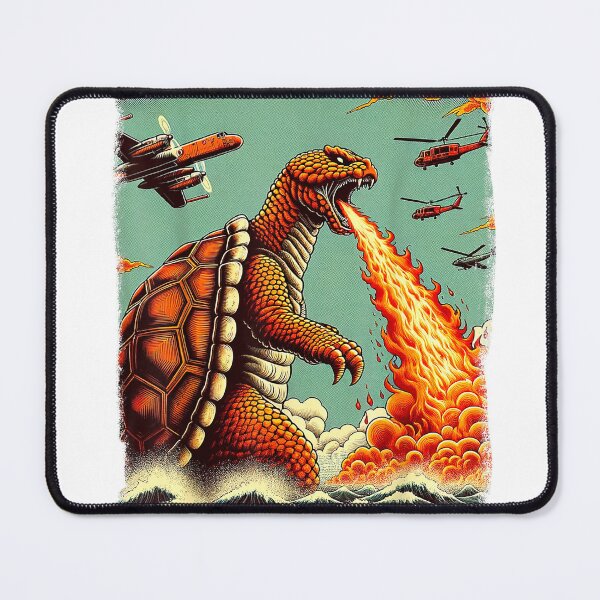 Item preview, Kaiju Turtle Monster Japanese Turtle Kanagawa Wave Japan T-Shirt designed and sold by gidget-gadget.