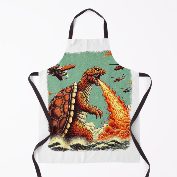 Item preview, Kaiju Turtle Monster Japanese Turtle Kanagawa Wave Japan T-Shirt designed and sold by gidget-gadget.