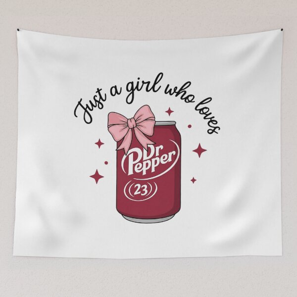 Item preview, Girl Who Loves Dr Pepper designed and sold by ThePrintPig.
