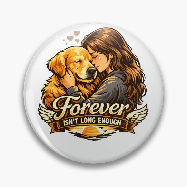 Item preview, Forever Isn't Long Enough Golden Retriever Pet Memorial Shirt designed and sold by Sahil Randhawa.