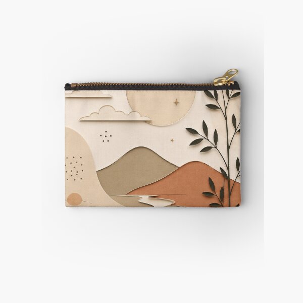 Item preview, Minimal Neutral Landscape Paper Cut Illustration designed and sold by Siti Hoiriyah.