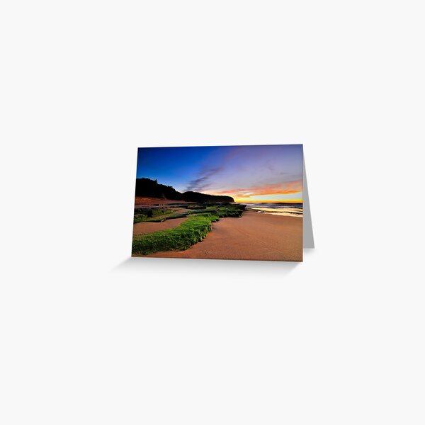 Up Into the Silence the Green Greeting Card