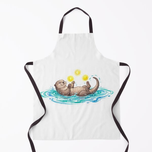 Item preview, Playful Watercolor Otter - Cute Marine Life Sticker Art designed and sold by Mr. Pawsome.