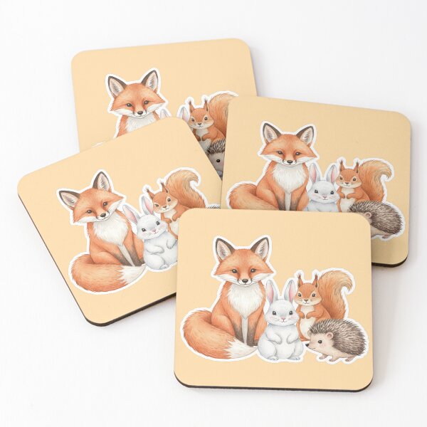 Item preview, Cute Watercolor Woodland Forest Animals designed and sold by BlurBlurDesign.