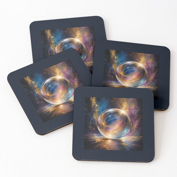 Item preview, Glowing Crystal Sphere Abstract Art designed and sold by Aurora Visions.