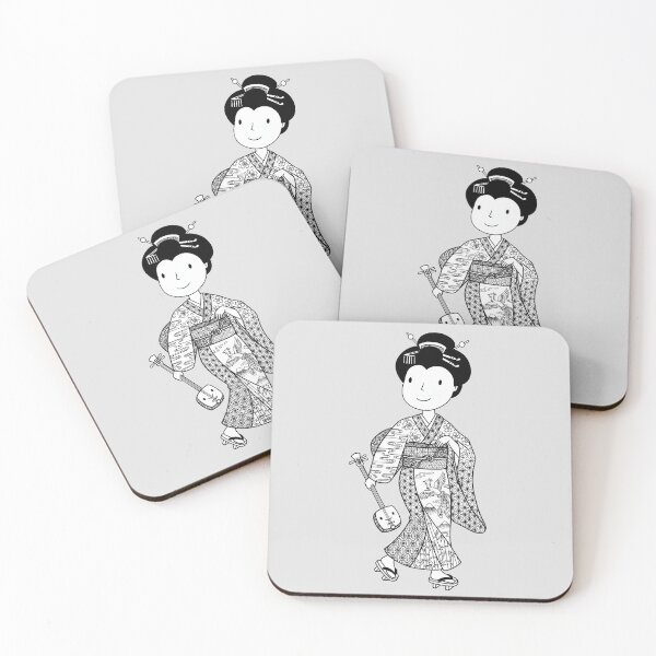 Item preview, Japanese Woman Traditional Kimono Shamisen designed and sold by capricedefille.