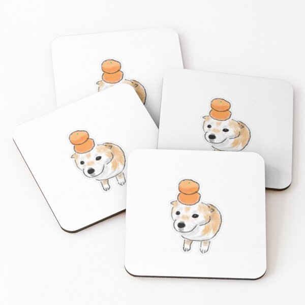 Item preview, Cute Orange Head Dog Hand-Drawn Illustration designed and sold by raun.draw.