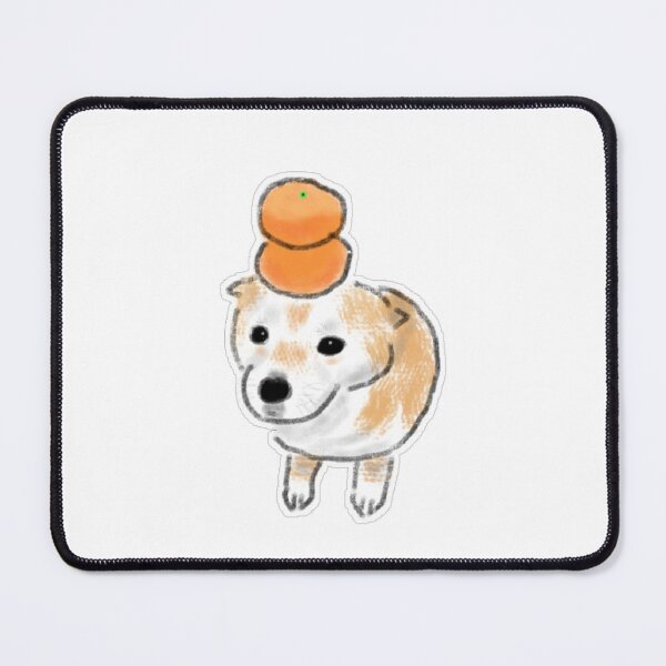Item preview, Cute Orange Head Dog Hand-Drawn Illustration designed and sold by raun.draw.