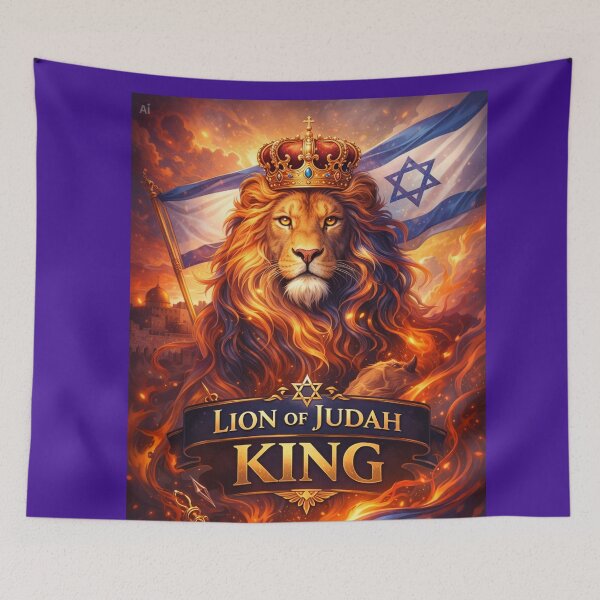 Item preview, Lion of Judah King – Crowned Fire Glory designed and sold by Faithwave Hope & Haven.