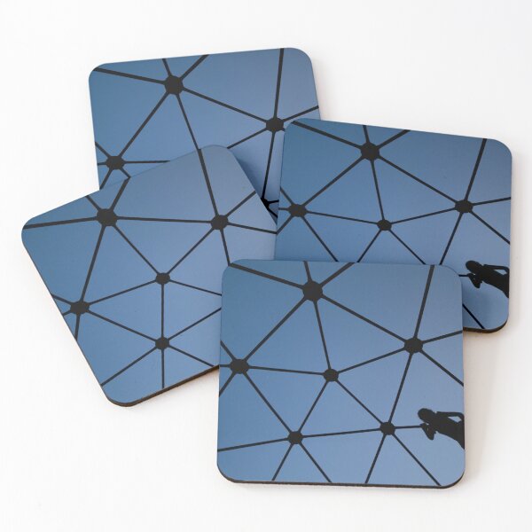 Item preview, Figure Suspended in Geometric Web Blue Sky designed and sold by Amitphotos.