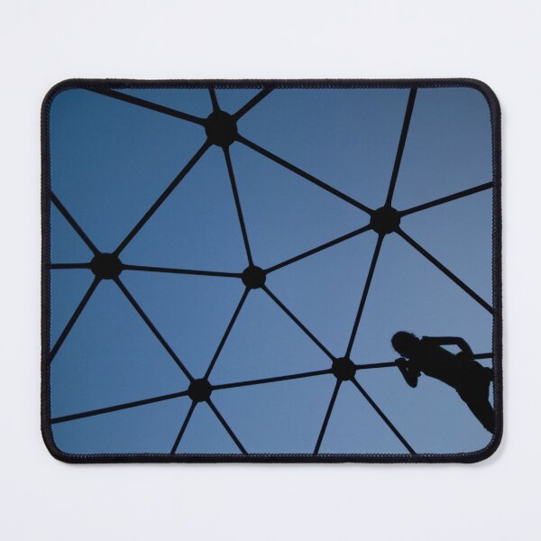 Item preview, Figure Suspended in Geometric Web Blue Sky designed and sold by Amitphotos.