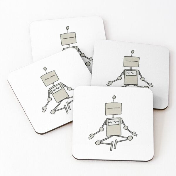 Aperçu de l'œuvre Cutebots - Méditer créée et vendue par CuteBots.