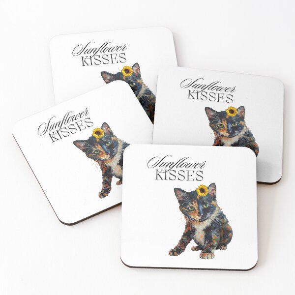 Item preview, Sunflower Kisses – Calico Cat Art designed and sold by BergenlineDeco.