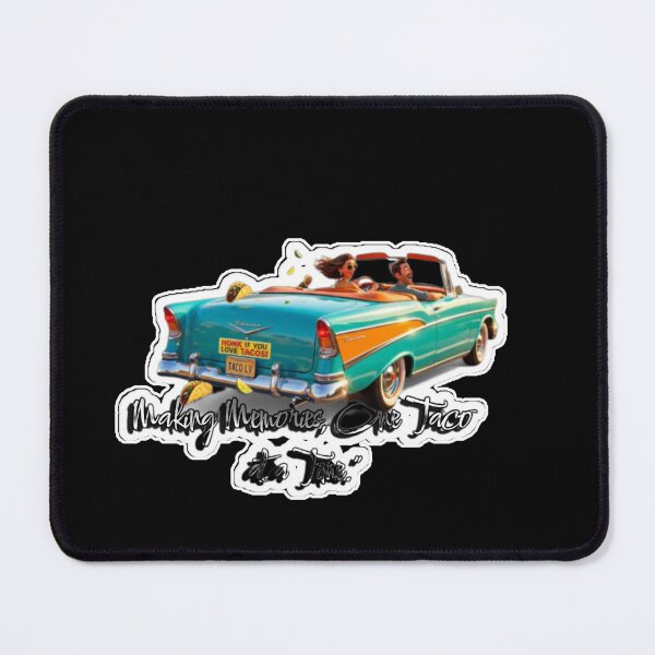 Item preview, Vintage Car Flying Tacos Retro Pop Art designed and sold by zenithdecalco.