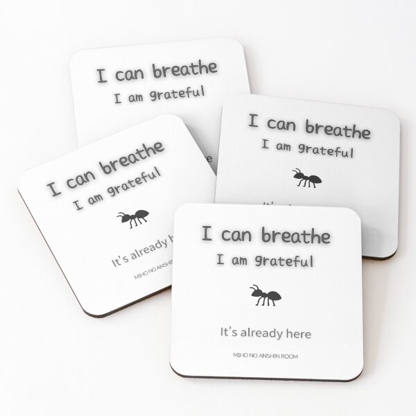 Item preview, Breathing Gratitude Quote designed and sold by miho-anshin.