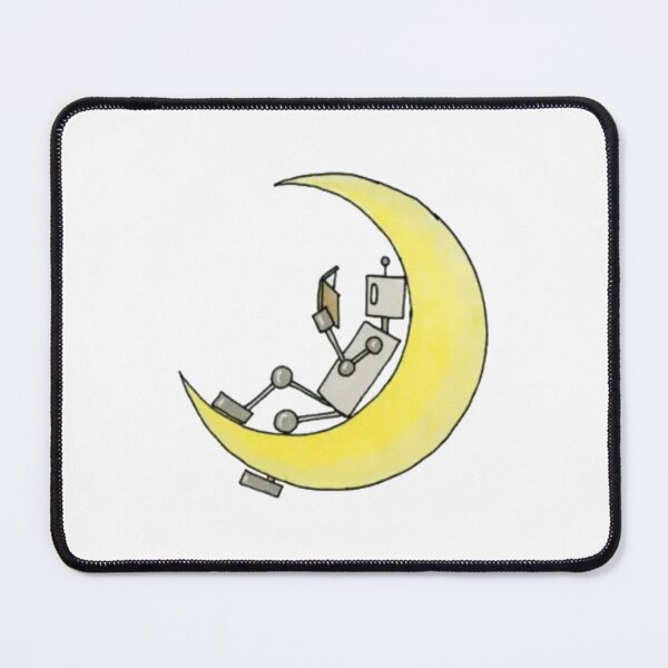 Item preview, Cutebots - Reading on the moon designed and sold by CuteBots.