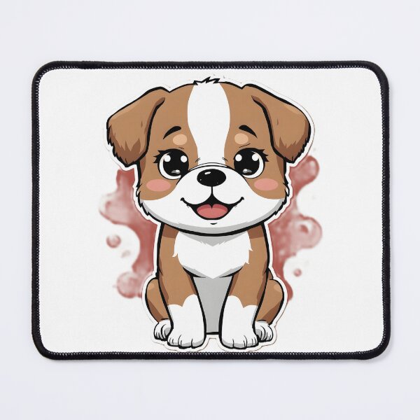 Item preview, Cute Kawaii Puppy Sticker | Adorable Cartoon Dog Illustration | Brown & White Puppy designed and sold by dreamz-world.
