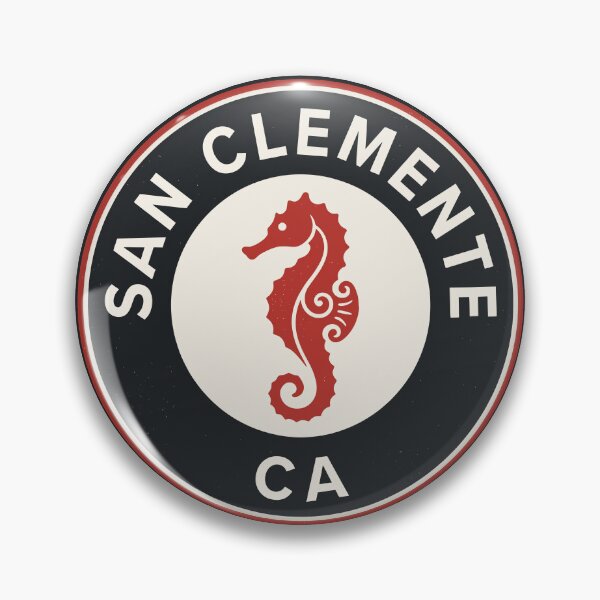 Item preview, San Clemente Seahorse Coastal Emblem designed and sold by Digital Art Works  Hub.