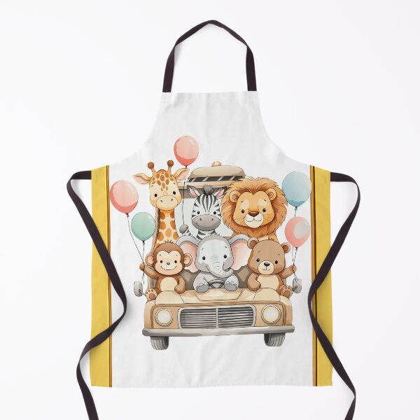 Item preview, Cute Animals in Car Yellow/Gold Frame designed and sold by TeeGeeTees.