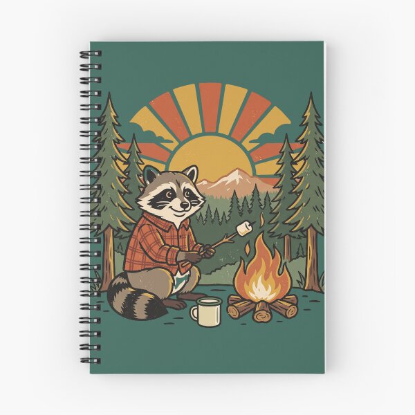 Item preview, Camp Trash Panda Vintage Camping Raccoon Illustration designed and sold by Whimwick.