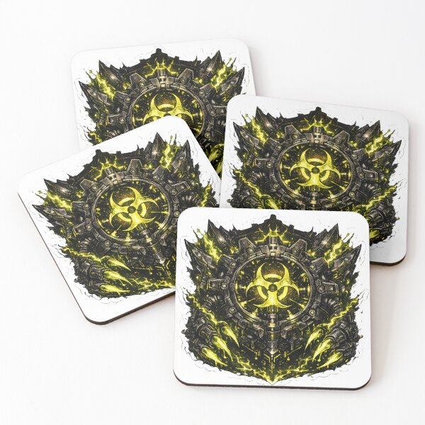 Item preview, Cybernetic Biohazard Shield with Radioactive Green Voltage designed and sold by RiteshCenter .