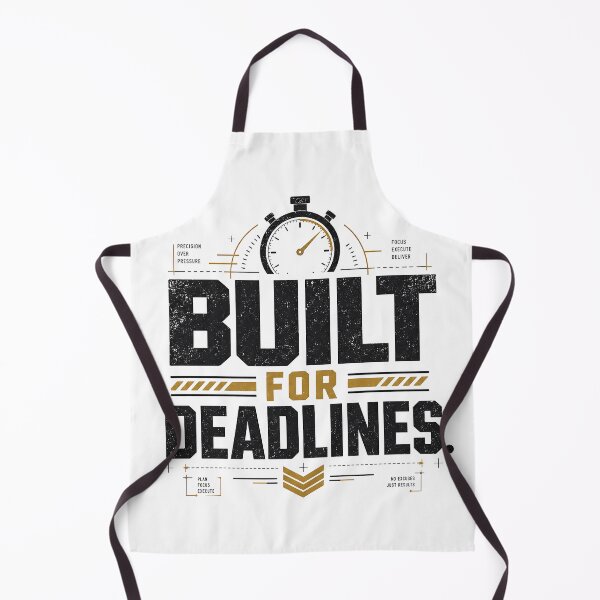 Item preview, Built for Deadlines. Productivity Typography. Minimalist Workplace Humor designed and sold by dytf79.