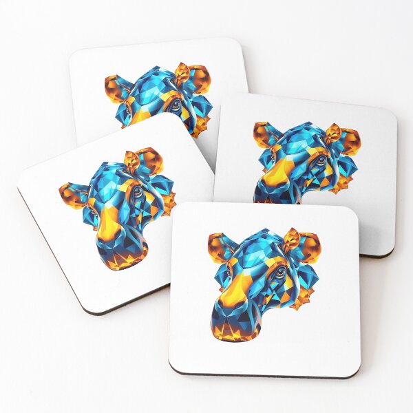 Artikelvorschau, Tapir Geometric Crystal – Moderner Grafik-Kunststab entworfen und verkauft von QuirkThreadsCo.