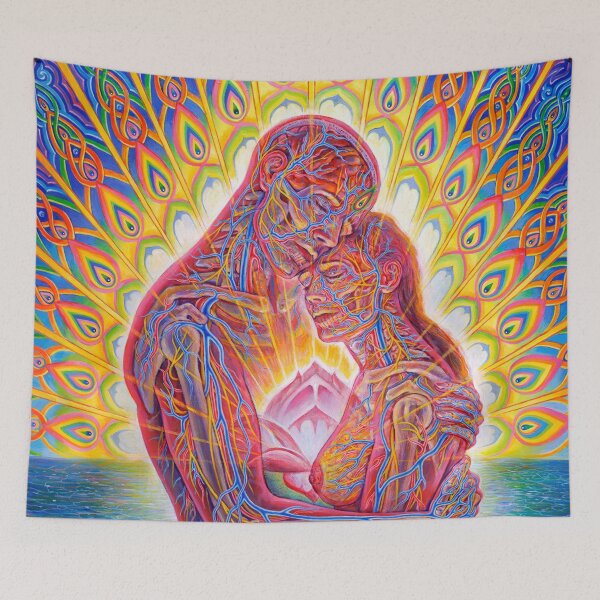 Item preview, cinta dua sejoli ciptaaan alex grey penuh warna designed and sold by frame952.