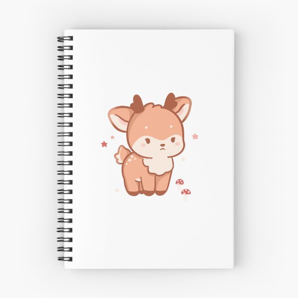 Item preview, deer kawaii chibi cute baby reindeer designed and sold by Mypixieart.