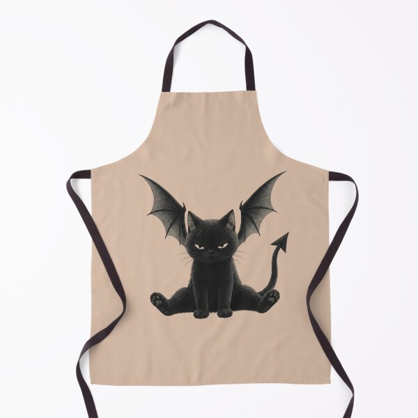 Item preview, Cute Demon Black Cat with Bat Wings designed and sold by KiraChie.