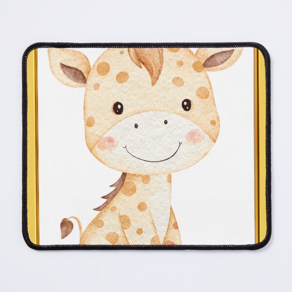 Item preview, Cute Giraffe in Frame Yellow/Gold designed and sold by TeeGeeTees.