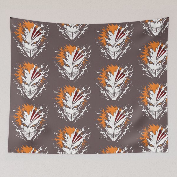 Item preview, Anime Hollow Mask Flame Aura Graphic Art designed and sold by RoyalEarthstore.