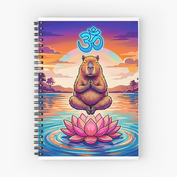 Item preview, Meditating Capybara Wall Art Print, Zen Animal Decor, Lotus Meditation Poster, Spiritual Yoga Room Printable, Colorful Mindfulness Art designed and sold by ChloeDesigns401.